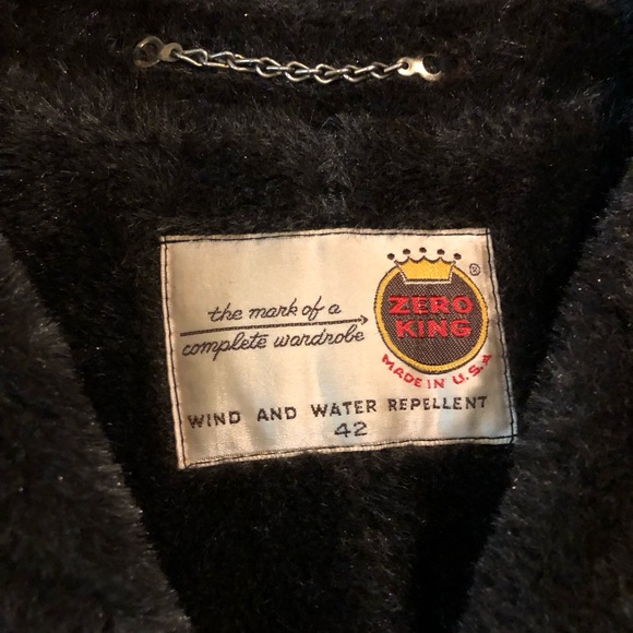 Vintage Zero King Pure Virgin Wool Tweed Coat Faux Fur Lining Women’s Large - Picture 2 of 10